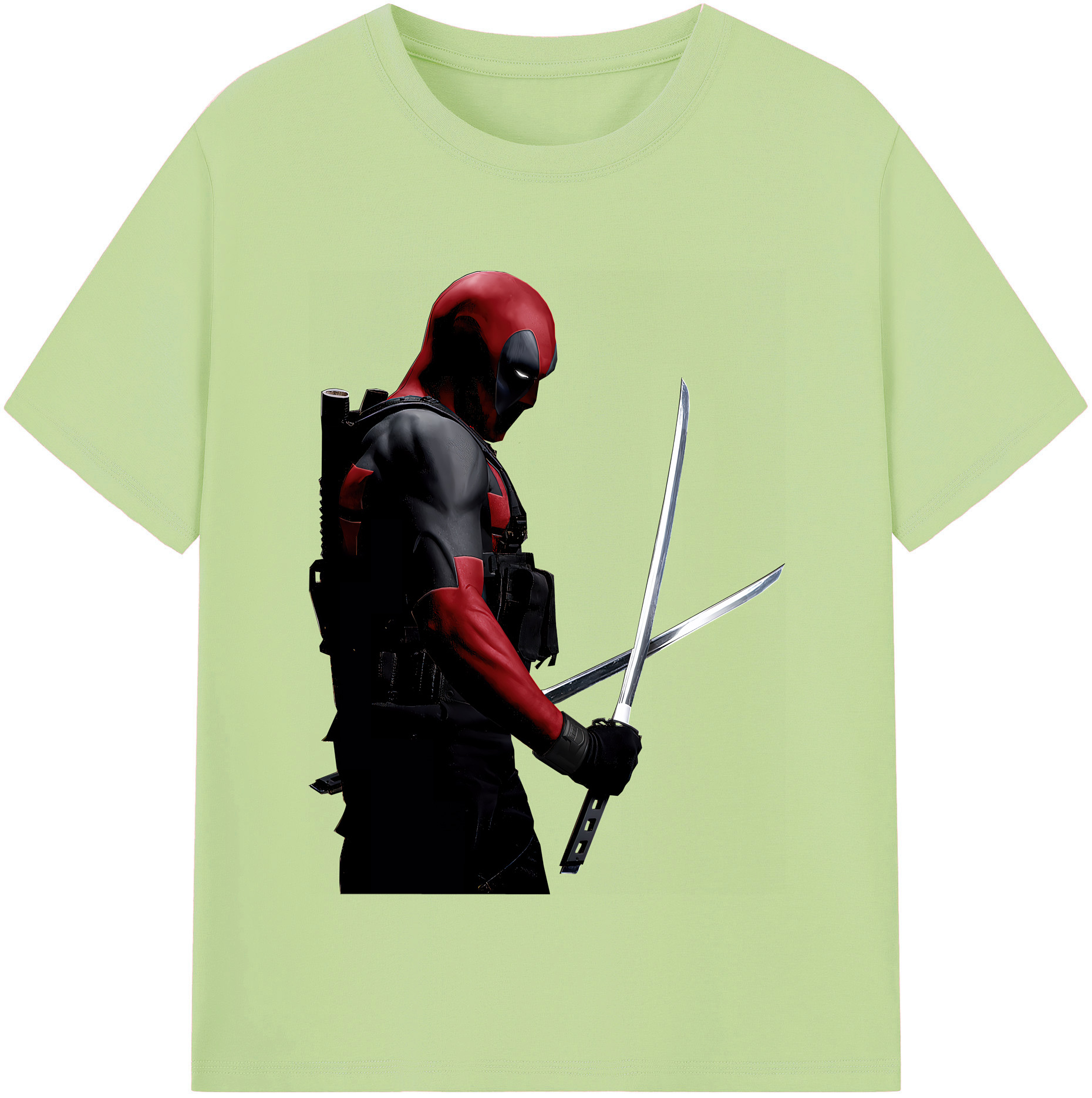 （画像用） Deadpool デッドプール 綿100％半袖Tシャツ（フロントプリント）